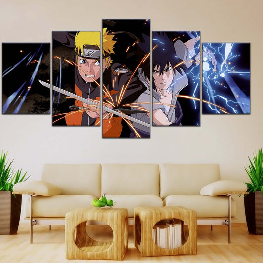 Naruto Wall Art - NA5013 - Naruto Uzumaki - Sasuke Uchiha - Naruto Poster - Naruto Canvas