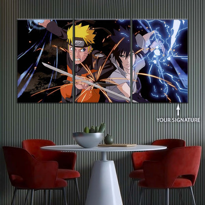 Naruto Wall Art - NA5013 - Naruto Uzumaki - Sasuke Uchiha - Naruto Poster - Naruto Canvas