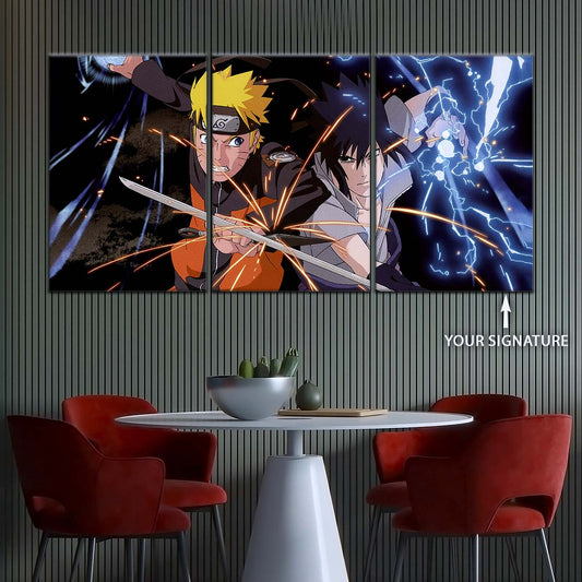 Naruto Wall Art - NA5013 - Naruto Uzumaki - Sasuke Uchiha - Naruto Poster - Naruto Canvas