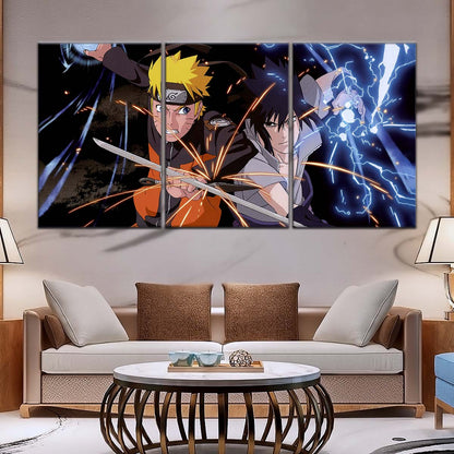 Naruto Wall Art - NA5013 - Naruto Uzumaki - Sasuke Uchiha - Naruto Poster - Naruto Canvas
