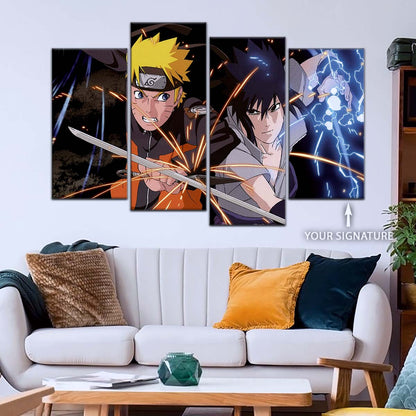Naruto Wall Art - NA5013 - Naruto Uzumaki - Sasuke Uchiha - Naruto Poster - Naruto Canvas