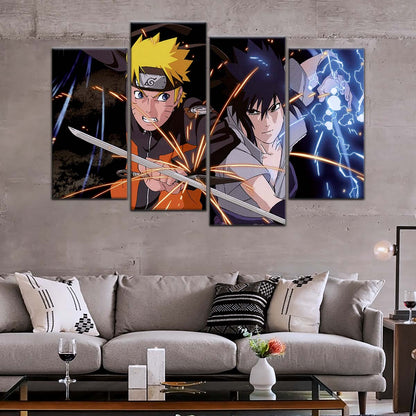 Naruto Wall Art - NA5013 - Naruto Uzumaki - Sasuke Uchiha - Naruto Poster - Naruto Canvas