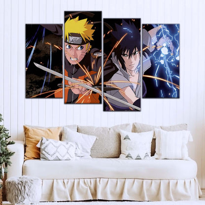 Naruto Wall Art - NA5013 - Naruto Uzumaki - Sasuke Uchiha - Naruto Poster - Naruto Canvas