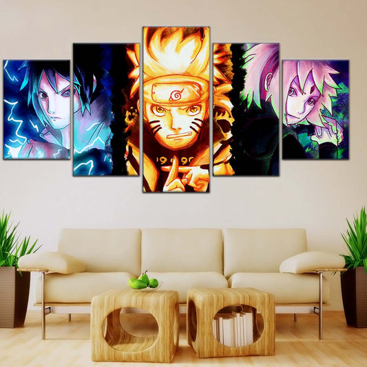 Naruto Wall Art - NA5015 - Sakura Haruno - Naruto Uzumaki - Sasuke Uchiha - Naruto Poster - Naruto Canvas