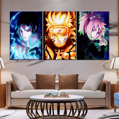 Naruto Wall Art - NA5015 - Sakura Haruno - Naruto Uzumaki - Sasuke Uchiha - Naruto Poster - Naruto Canvas