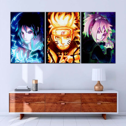 Naruto Wall Art - NA5015 - Sakura Haruno - Naruto Uzumaki - Sasuke Uchiha - Naruto Poster - Naruto Canvas