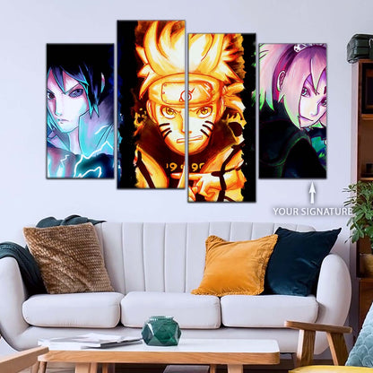 Naruto Wall Art - NA5015 - Sakura Haruno - Naruto Uzumaki - Sasuke Uchiha - Naruto Poster - Naruto Canvas