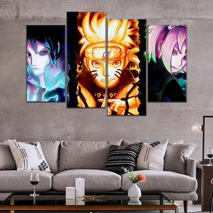 Naruto Wall Art - NA5015 - Sakura Haruno - Naruto Uzumaki - Sasuke Uchiha - Naruto Poster - Naruto Canvas