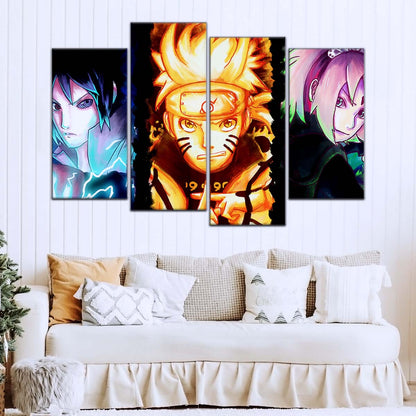 Naruto Wall Art - NA5015 - Sakura Haruno - Naruto Uzumaki - Sasuke Uchiha - Naruto Poster - Naruto Canvas