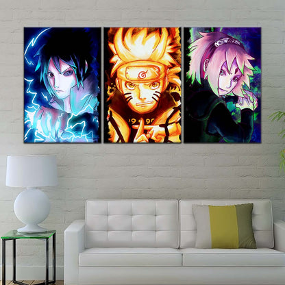 Naruto Wall Art - NA5015 - Sakura Haruno - Naruto Uzumaki - Sasuke Uchiha - Naruto Poster - Naruto Canvas