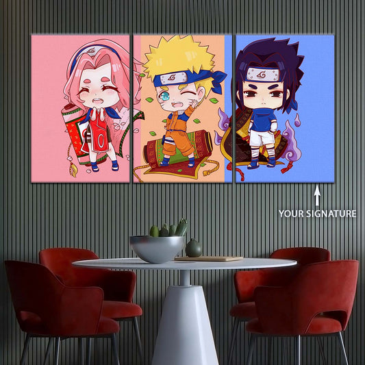 Naruto Wall Art - NA5016 - Sakura Haruno - Naruto Uzumaki - Sasuke Uchiha - Naruto Poster - Naruto Canvas