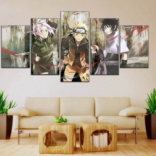 Naruto Wall Art - NA5017 - Sakura Haruno - Naruto Uzumaki - Sasuke Uchiha - Naruto Poster - Naruto Canvas