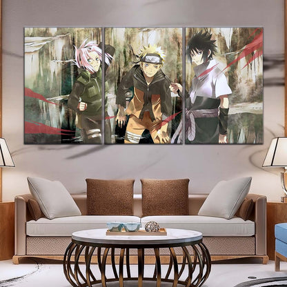 Naruto Wall Art - NA5017 - Sakura Haruno - Naruto Uzumaki - Sasuke Uchiha - Naruto Poster - Naruto Canvas