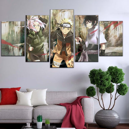 Naruto Wall Art - NA5017 - Sakura Haruno - Naruto Uzumaki - Sasuke Uchiha - Naruto Poster - Naruto Canvas