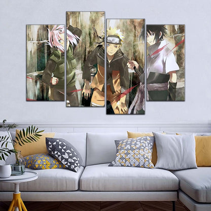 Naruto Wall Art - NA5017 - Sakura Haruno - Naruto Uzumaki - Sasuke Uchiha - Naruto Poster - Naruto Canvas