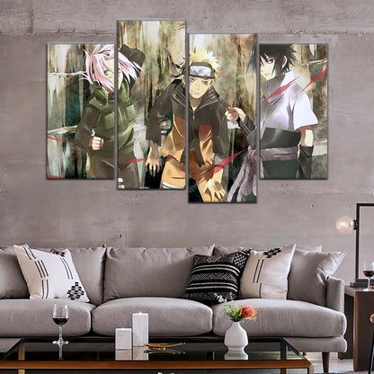 Naruto Wall Art - NA5017 - Sakura Haruno - Naruto Uzumaki - Sasuke Uchiha - Naruto Poster - Naruto Canvas