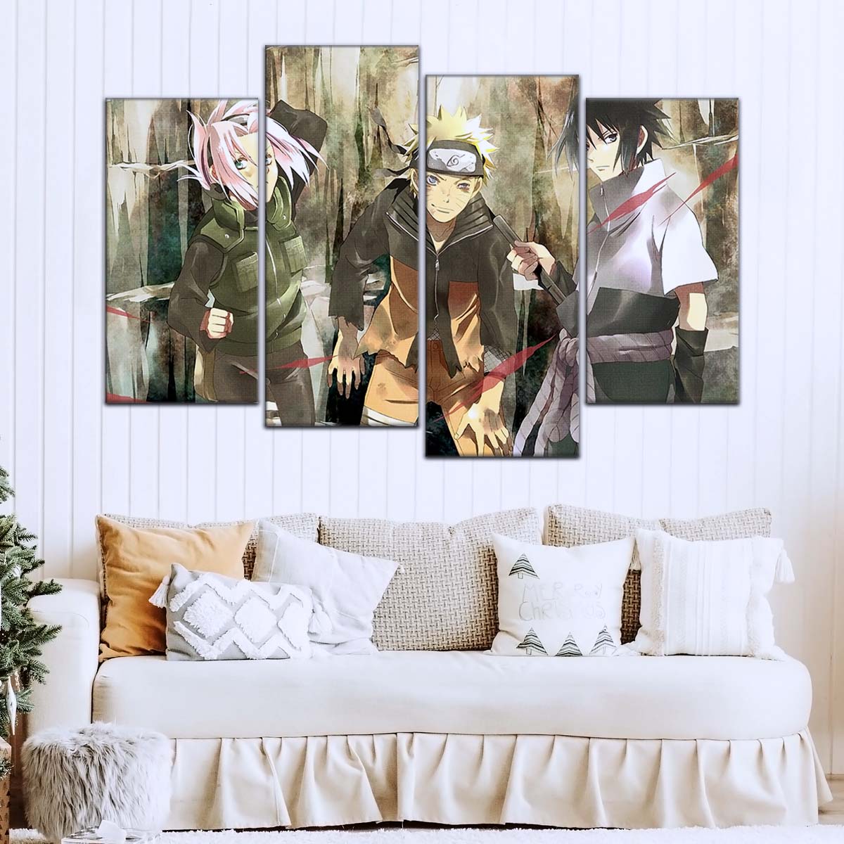 Naruto Wall Art - NA5017 - Sakura Haruno - Naruto Uzumaki - Sasuke Uchiha - Naruto Poster - Naruto Canvas