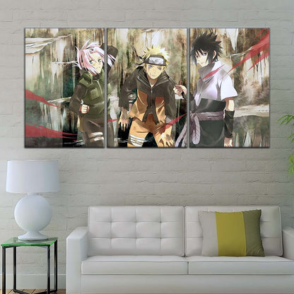 Naruto Wall Art - NA5017 - Sakura Haruno - Naruto Uzumaki - Sasuke Uchiha - Naruto Poster - Naruto Canvas