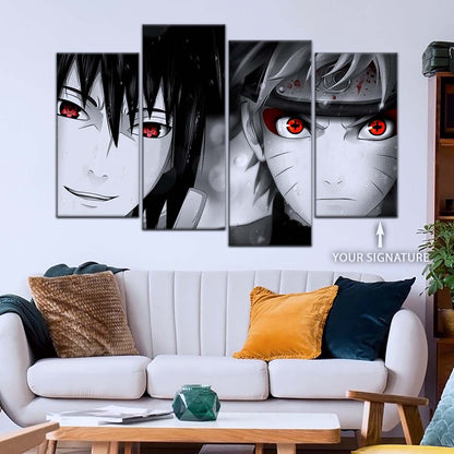 Naruto Wall Art - NA5019 - Naruto Uzumaki - Sasuke Uchiha - Naruto Poster - Naruto Canvas