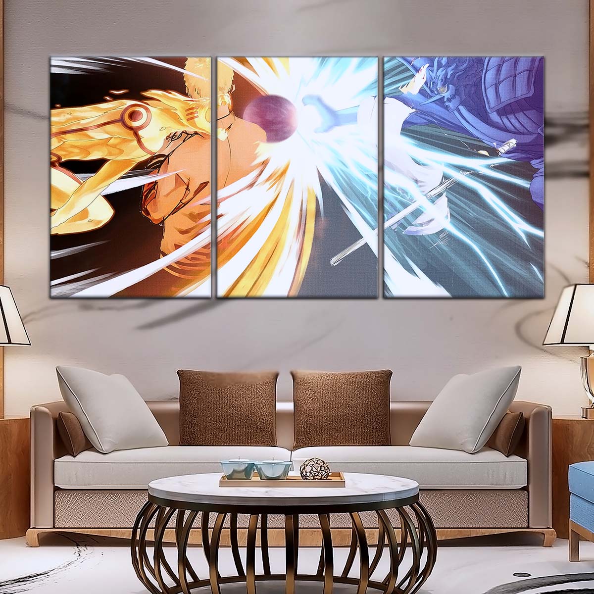 Naruto Wall Art - NA5020 - Naruto Uzumaki - Sasuke Uchiha - Susanoo - Kurama - Naruto Poster - Naruto Canvas