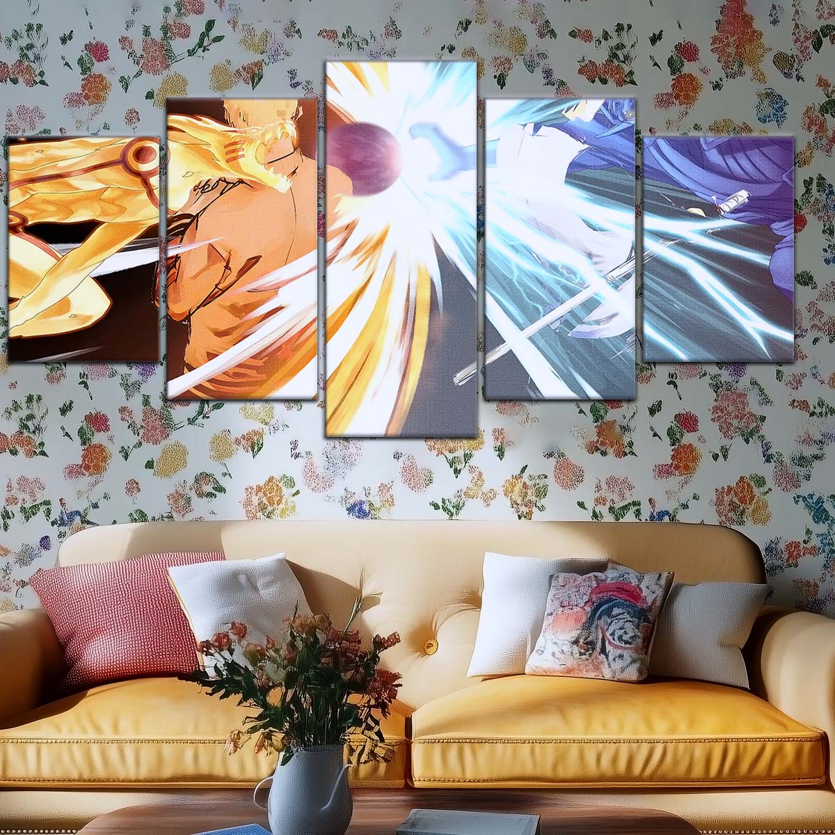 Naruto Wall Art - NA5020 - Naruto Uzumaki - Sasuke Uchiha - Susanoo - Kurama - Naruto Poster - Naruto Canvas