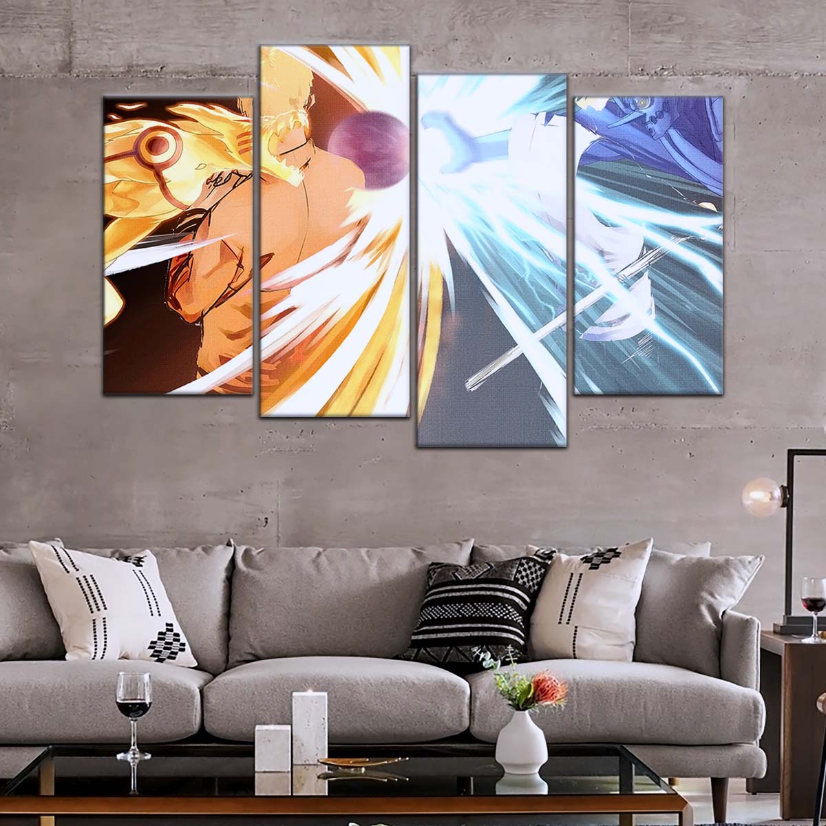Naruto Wall Art - NA5020 - Naruto Uzumaki - Sasuke Uchiha - Susanoo - Kurama - Naruto Poster - Naruto Canvas