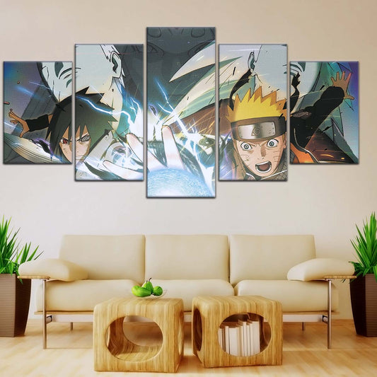 Naruto Wall Art - NA5021 - Naruto Uzumaki - Sasuke Uchiha - Uchiha Clash Obito - Uchiha Madara - Naruto Poster - Naruto Canvas