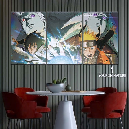 Naruto Wall Art - NA5021 - Naruto Uzumaki - Sasuke Uchiha - Uchiha Clash Obito - Uchiha Madara - Naruto Poster - Naruto Canvas