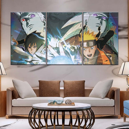 Naruto Wall Art - NA5021 - Naruto Uzumaki - Sasuke Uchiha - Uchiha Clash Obito - Uchiha Madara - Naruto Poster - Naruto Canvas