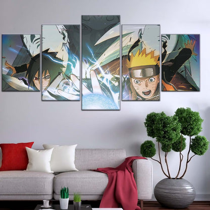 Naruto Wall Art - NA5021 - Naruto Uzumaki - Sasuke Uchiha - Uchiha Clash Obito - Uchiha Madara - Naruto Poster - Naruto Canvas
