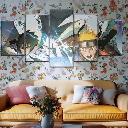 Naruto Wall Art - NA5021 - Naruto Uzumaki - Sasuke Uchiha - Uchiha Clash Obito - Uchiha Madara - Naruto Poster - Naruto Canvas