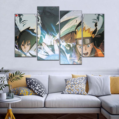 Naruto Wall Art - NA5021 - Naruto Uzumaki - Sasuke Uchiha - Uchiha Clash Obito - Uchiha Madara - Naruto Poster - Naruto Canvas