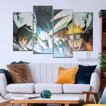 Naruto Wall Art - NA5021 - Naruto Uzumaki - Sasuke Uchiha - Uchiha Clash Obito - Uchiha Madara - Naruto Poster - Naruto Canvas
