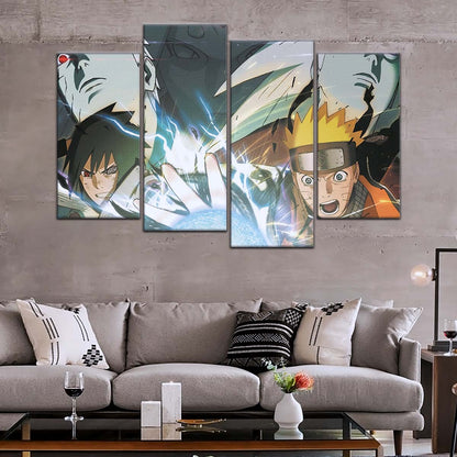 Naruto Wall Art - NA5021 - Naruto Uzumaki - Sasuke Uchiha - Uchiha Clash Obito - Uchiha Madara - Naruto Poster - Naruto Canvas