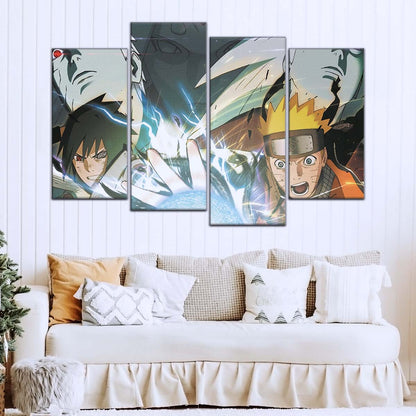 Naruto Wall Art - NA5021 - Naruto Uzumaki - Sasuke Uchiha - Uchiha Clash Obito - Uchiha Madara - Naruto Poster - Naruto Canvas