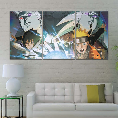 Naruto Wall Art - NA5021 - Naruto Uzumaki - Sasuke Uchiha - Uchiha Clash Obito - Uchiha Madara - Naruto Poster - Naruto Canvas