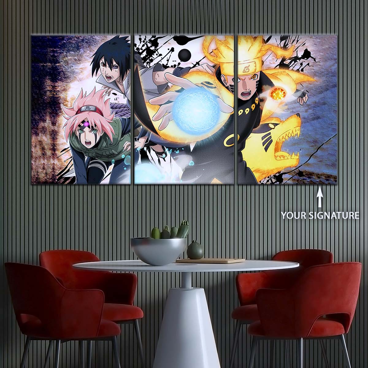 Naruto Wall Art - NA5022 - Sakura Haruno - Naruto Uzumaki - Sasuke Uchiha - Naruto Poster - Naruto Canvas