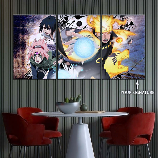 Naruto Wall Art - NA5022 - Sakura Haruno - Naruto Uzumaki - Sasuke Uchiha - Naruto Poster - Naruto Canvas