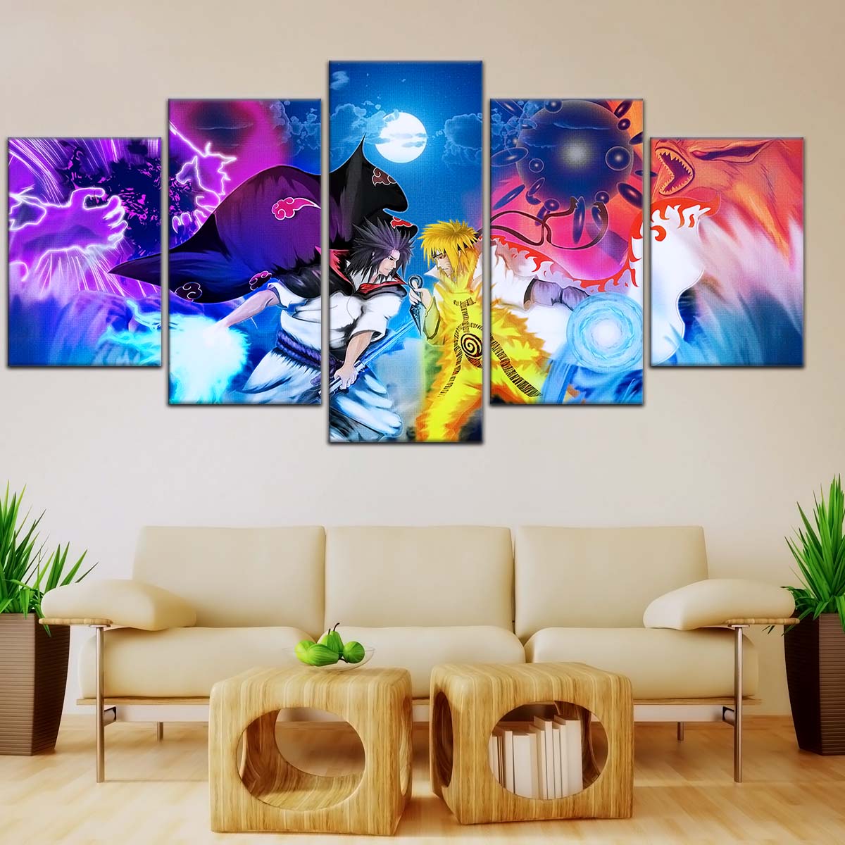 Naruto Wall Art - NA5023 - Naruto Uzumaki - Sasuke Uchiha - Naruto Poster - Naruto Canvas
