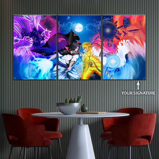 Naruto Wall Art - NA5023 - Naruto Uzumaki - Sasuke Uchiha - Naruto Poster - Naruto Canvas