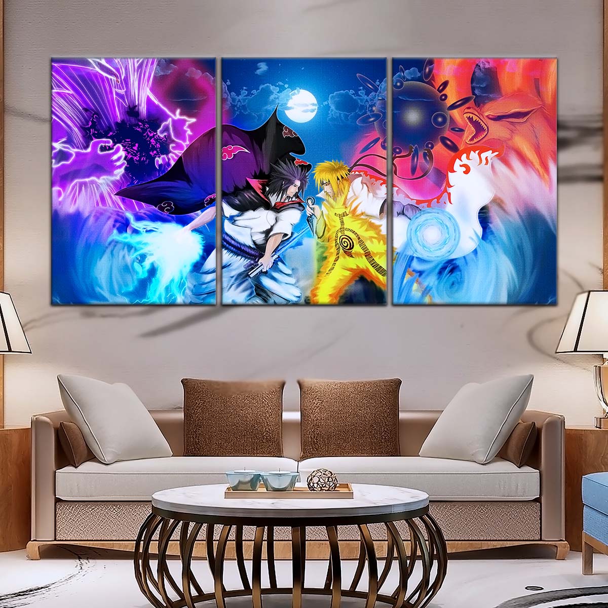 Naruto Wall Art - NA5023 - Naruto Uzumaki - Sasuke Uchiha - Naruto Poster - Naruto Canvas