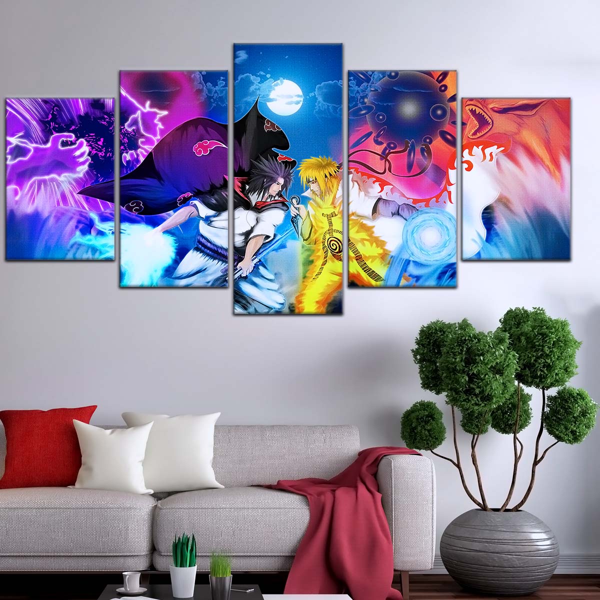 Naruto Wall Art - NA5023 - Naruto Uzumaki - Sasuke Uchiha - Naruto Poster - Naruto Canvas
