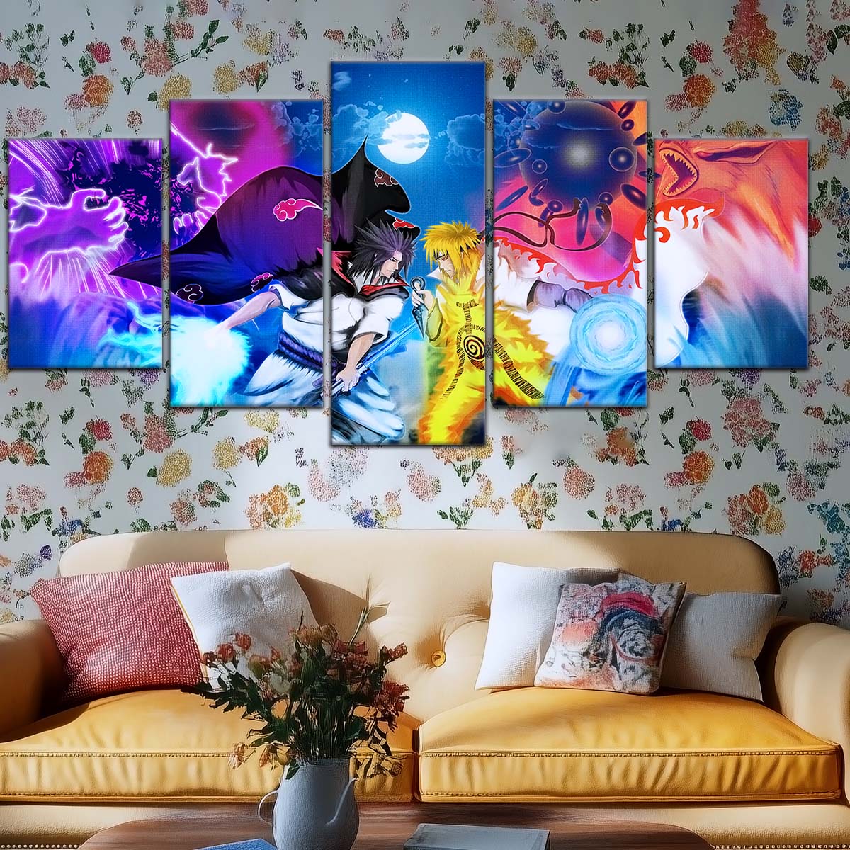 Naruto Wall Art - NA5023 - Naruto Uzumaki - Sasuke Uchiha - Naruto Poster - Naruto Canvas