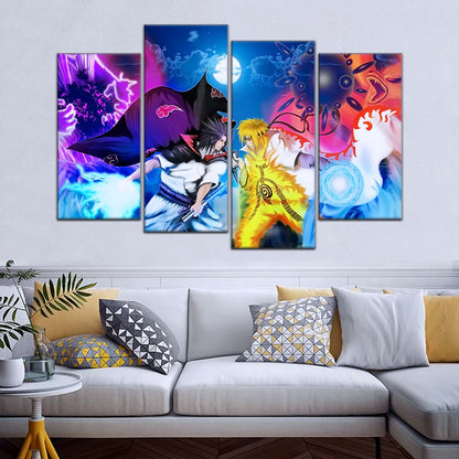 Naruto Wall Art - NA5023 - Naruto Uzumaki - Sasuke Uchiha - Naruto Poster - Naruto Canvas