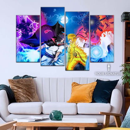 Naruto Wall Art - NA5023 - Naruto Uzumaki - Sasuke Uchiha - Naruto Poster - Naruto Canvas
