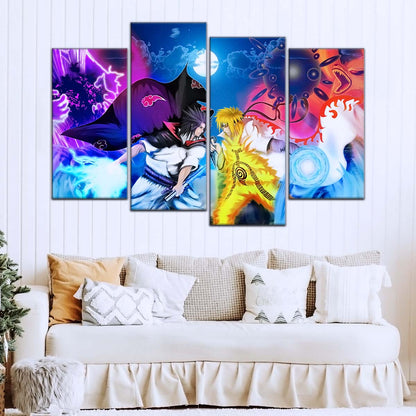 Naruto Wall Art - NA5023 - Naruto Uzumaki - Sasuke Uchiha - Naruto Poster - Naruto Canvas