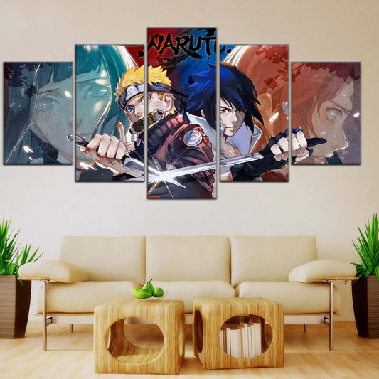 Naruto Wall Art - NA5024 - Sakura Haruno - Hinata Hyuga - Naruto Uzumaki - Sasuke Uchiha - Naruto Poster - Naruto Canvas