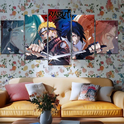 Naruto Wall Art - NA5024 - Sakura Haruno - Hinata Hyuga - Naruto Uzumaki - Sasuke Uchiha - Naruto Poster - Naruto Canvas