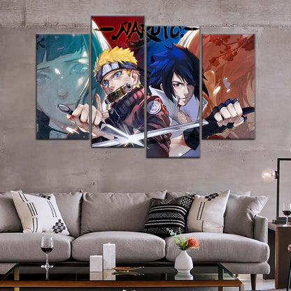 Naruto Wall Art - NA5024 - Sakura Haruno - Hinata Hyuga - Naruto Uzumaki - Sasuke Uchiha - Naruto Poster - Naruto Canvas