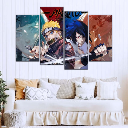 Naruto Wall Art - NA5024 - Sakura Haruno - Hinata Hyuga - Naruto Uzumaki - Sasuke Uchiha - Naruto Poster - Naruto Canvas